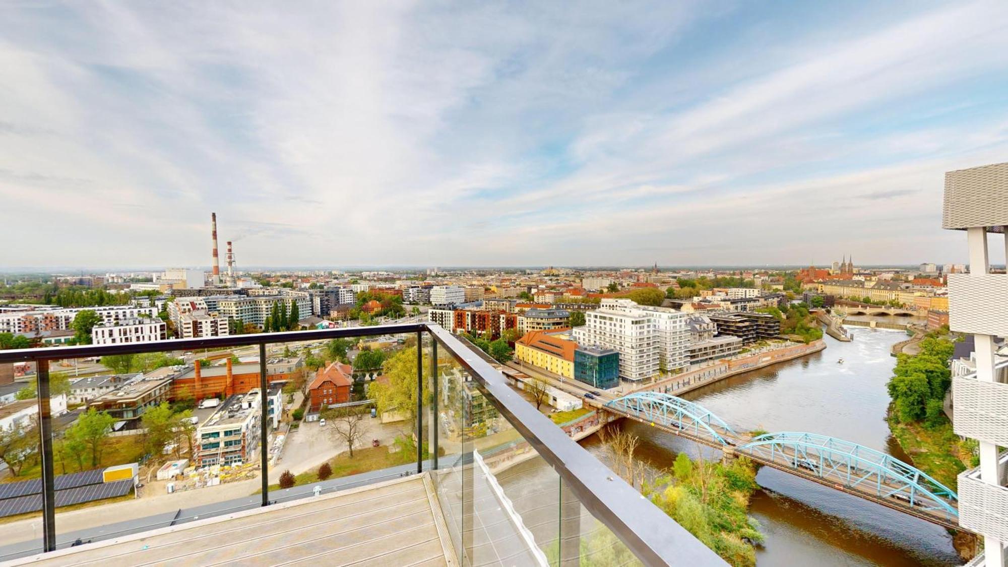 Family House By The River Odra -Panoramic Terrace - 3Room Apartment With 2 Separate Bedrooms And 2 Balconies By Wroapart-Pl- Perfect For Family & Business Stays Βρότσλαβ Εξωτερικό φωτογραφία